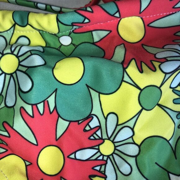 Wom Hippie Floral Print Spaghetti Strap Bikini Bathing Suit 2Pc Sz S NEW!! - Picture 6 of 6